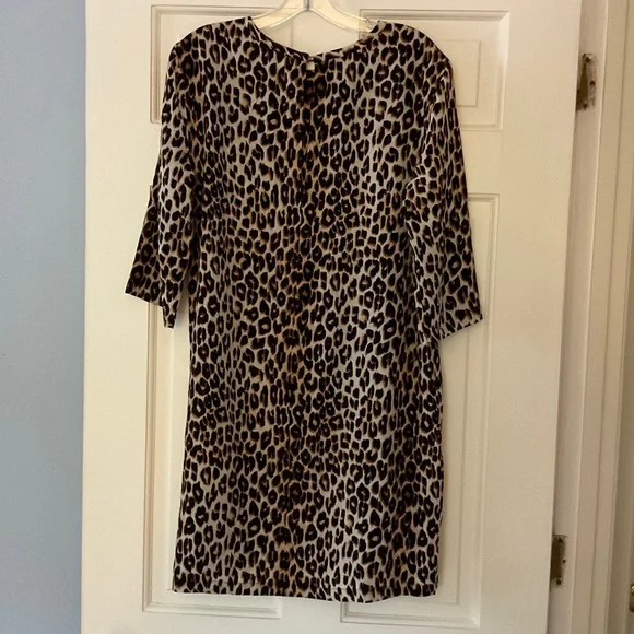 Equipment Aubrey Leopard Print Silk Dress Pockets Size M - Picture 10 of 11